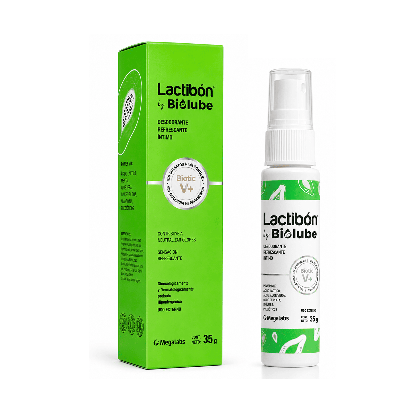 LACTIBON BY BIOLUBE DESODORANTE REFRESCANTE ÍNTIMO