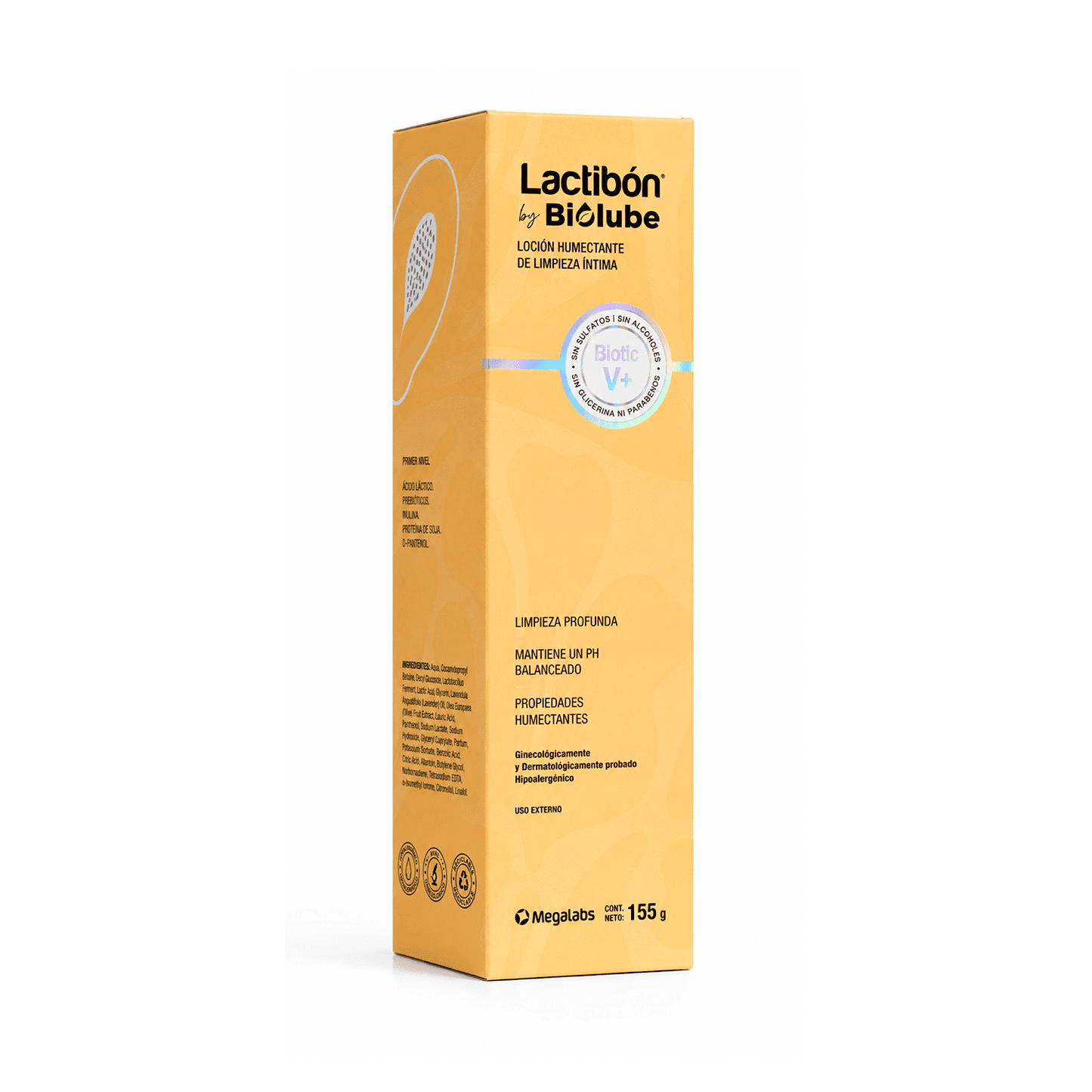LACTIBON BY BIOLUBE LOCIÓN HUMECTANTE DE LIMPIEZA ÍNTIMA X 155G